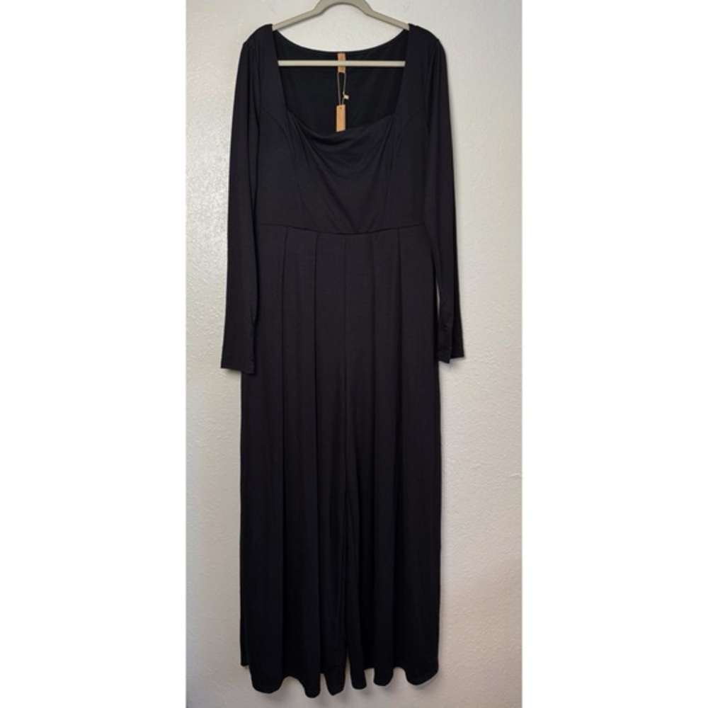 NWT Shapellx Airslim square neck built in shaping jumpsuit long sleeves 4XL - Picture 2 of 13